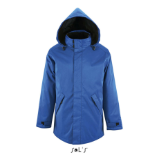  SOL&- 039;S ROBYN steppelt bélésű unisex kabát, gallérba rejthető kapucnival SO02109, Royal Blue-L