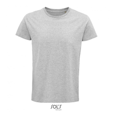 SOL'S Crusader Men - környakas testhezálló jersey póló (grey melange, M)