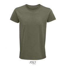 SOL'S Crusader Men - környakas testhezálló jersey póló (khaki, S) munkaruha