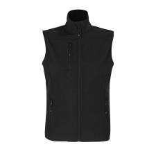 SOL'S Falcon BW Women - softshell mellény (black, S) munkaruha