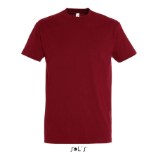 SOL'S Imperial- férfi környakú póló (chili, XL) munkaruha