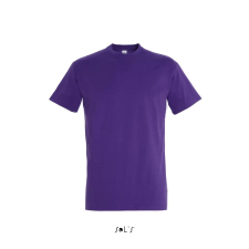SOL'S Imperial- férfi környakú póló (dark purple, XL) munkaruha