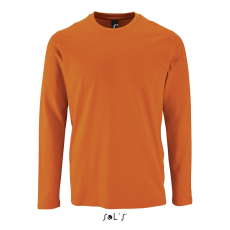 SOL'S Imperial LSL Men - hosszú ujjú póló (orange, 3XL)