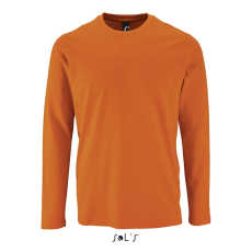 SOL'S Imperial LSL Men - hosszú ujjú póló (orange, S)