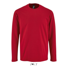 SOL'S Imperial LSL Men - hosszú ujjú póló (red, XL) munkaruha