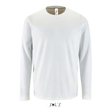SOL'S Imperial LSL Men - hosszú ujjú póló (white, 3XL)