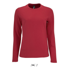 SOL'S Imperial LSL Women - hosszú ujjú póló (red, L)