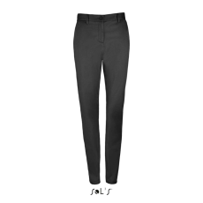 SOL'S Jared Women - szatén streccs nadrág (black, 36)