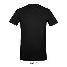 SOL'S Millenium Men - környakú póló (deep black, M)