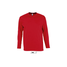 SOL'S Monarch - férfi környakú hosszú ujjú póló (red, XL)