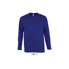SOL'S Monarch - férfi környakú hosszú ujjú póló (ultramarine, 2XL) munkaruha