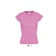 SOL'S Moon - női v-nyakú póló (orchid pink, 2XL) munkaruha