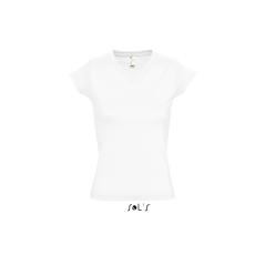 SOL'S Moon - női v-nyakú póló (white, M)