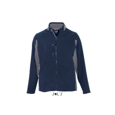 SOL'S Nordic - férfi kétszínű zipzáros gyapjú dzseki (navy, XL)