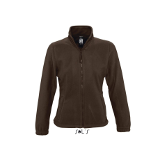 SOL'S North Women - zipzáros gyapjú dzseki (dark chocolate, 2XL)