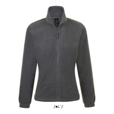 SOL'S North Women - zipzáros gyapjú dzseki (grey melange, S) női pulóver, kardigán