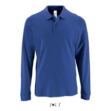 SOL'S Perfect LSL Men - hosszú ujjú piké galléros póló (royal kék, 3XL)