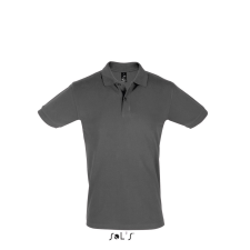 SOL'S Perfect Men - galléros póló (sötét szürke, 2XL) munkaruha
