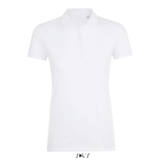 SOL'S Phoenix Women - gyapjú-elasztán galléros póló (white, M) munkaruha