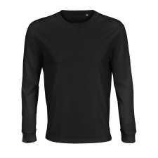 SOL'S Pioneer LSL - hosszú ujjú póló (deep black, S) munkaruha