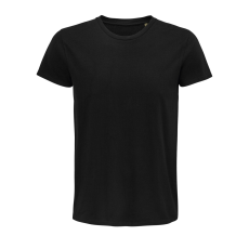 SOL'S Pioneer Men - környakas testhezálló jersey póló (deep black, 3XL)