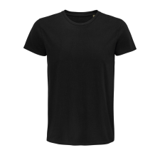 SOL'S Pioneer Men - környakas testhezálló jersey póló (deep black, M) munkaruha