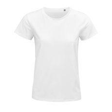 SOL'S Pioneer Women - környakas testhezálló jersey póló (white, S)