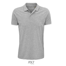 SOL'S Planet Men - galléros póló (grey melange, L)