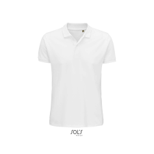SOL'S Planet Men - galléros póló (white, L) munkaruha