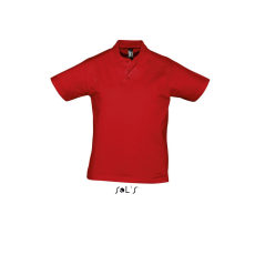 SOL'S Prescott Men - galléros póló (red, XL)