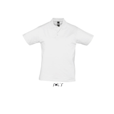 SOL'S Prescott Men - galléros póló (white, L)