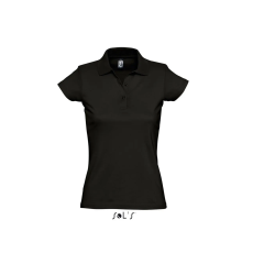 SOL'S Prescott Women - galléros póló (deep black, XL)