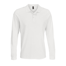 SOL'S Prime LSL galléros hosszú ujjú póló (white, 2XL) munkaruha
