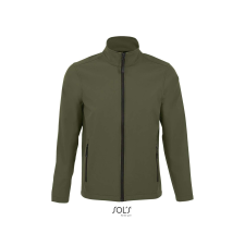 SOL'S Race Men - softshell zipzáros dzseki (army, 2XL) munkaruha