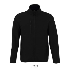 SOL'S Radian Men - softshell zipzáros dzseki (black, 4XL) munkaruha