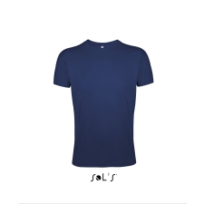 SOL'S Regent Fit - férfi környakú testhezálló póló (french navy, M) munkaruha