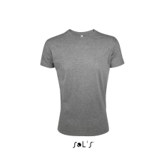 SOL'S Regent Fit - férfi környakú testhezálló póló (grey melange, L)