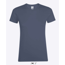 SOL'S Regent - női környakú póló (denim, L) munkaruha