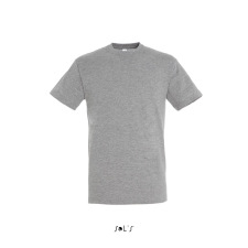 SOL'S Regent - unisex környakú póló (grey melange, 4XL) munkaruha