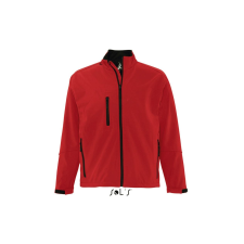 SOL'S Relax - férfi softshell zipzároszáros dzseki (paprika, XL) munkaruha