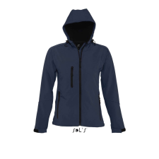 SOL'S Replay Women - kapucnis softshell dzseki (french navy, S) munkaruha