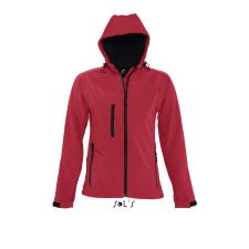 SOL'S Replay Women - kapucnis softshell dzseki (paprika, 2XL) munkaruha