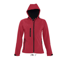SOL'S Replay Women - kapucnis softshell dzseki (paprika, XL)
