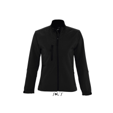 SOL'S Roxy -női softshell zipzároszáros dzseki (black, S) munkaruha