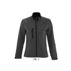 SOL'S Roxy -női softshell zipzároszáros dzseki (charcoal, S)
