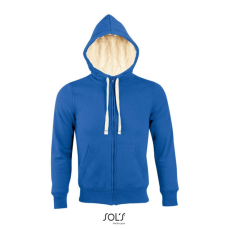 SOL'S Sherpa - unisex zipzáros pulóver sherpa béléssel (royal kék, S)