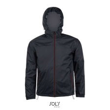 SOL'S Skate - unisex bélelt széldzseki (black/dark grey, XS) munkaruha