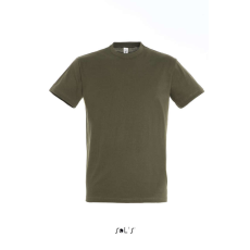 SOL'S SOL&- 039;S REGENT unisex kereknyakú rövid ujjú pamut póló SO11380, Army-XS