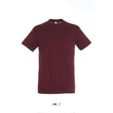 SOL'S SOL&- 039;S REGENT unisex kereknyakú rövid ujjú pamut póló SO11380, Burgundy-XS