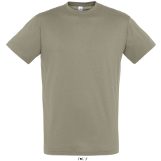 SOL'S SOL&- 039;S REGENT unisex kereknyakú rövid ujjú pamut póló SO11380, Khaki-XL